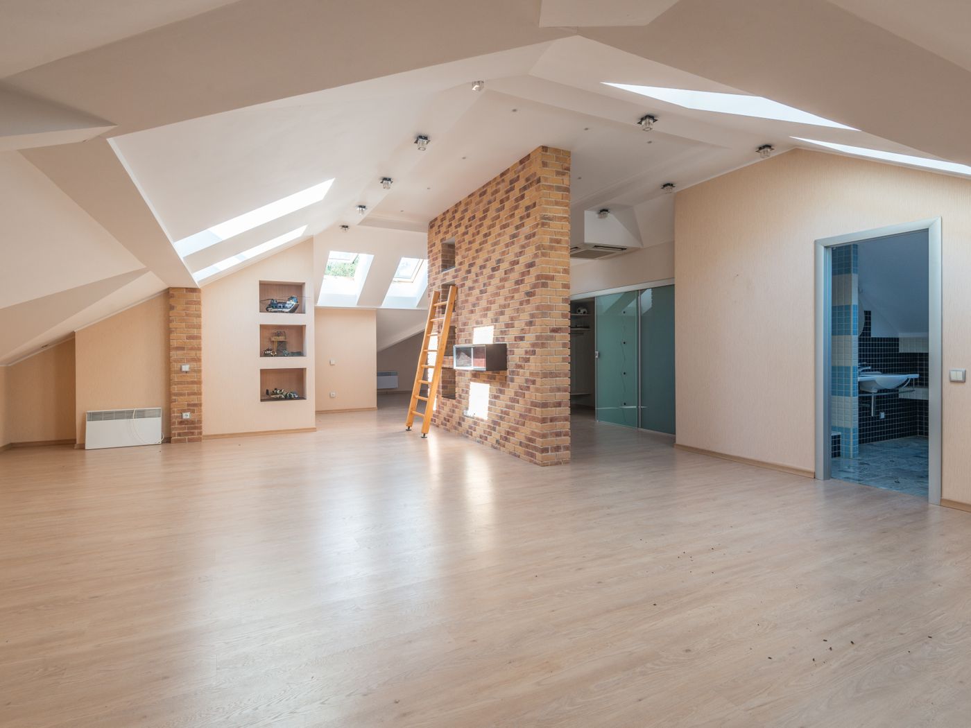 Bright, well-insulated finished home interior